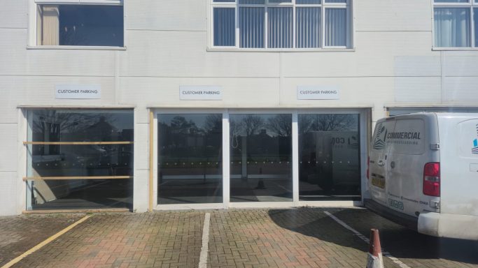 New profiled metal cladding installed after full replacement and repair works on building