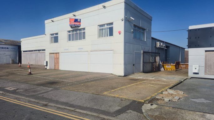 New profiled metal cladding installed after full replacement and repair works on building